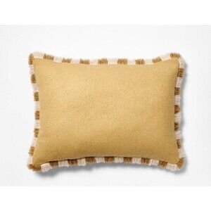 Threshold tan throw pillow 14 x 20